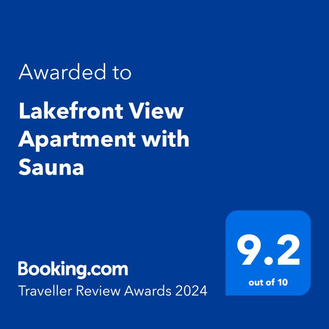 Lakefront View With Sauna